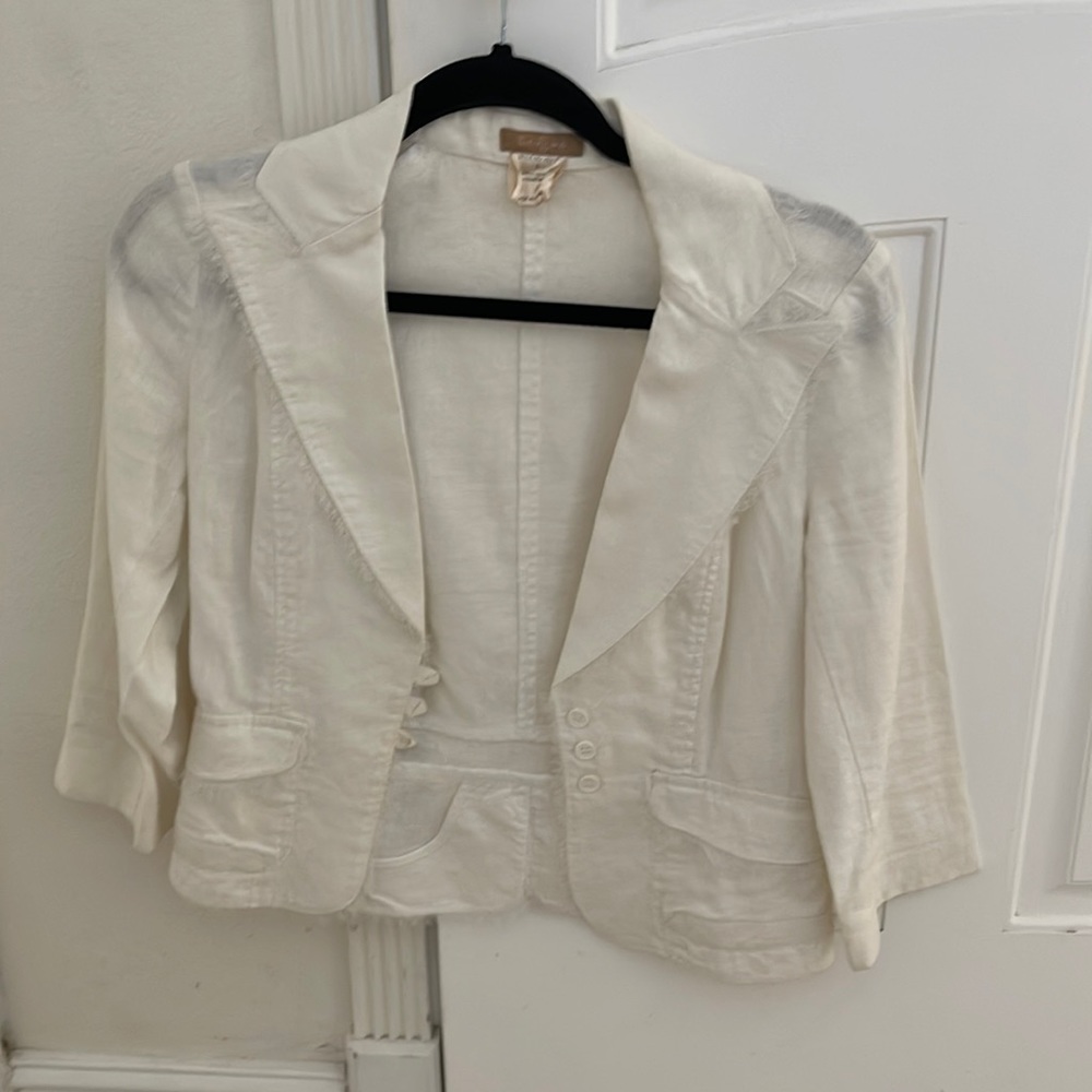Linen material, nice work jacket or more